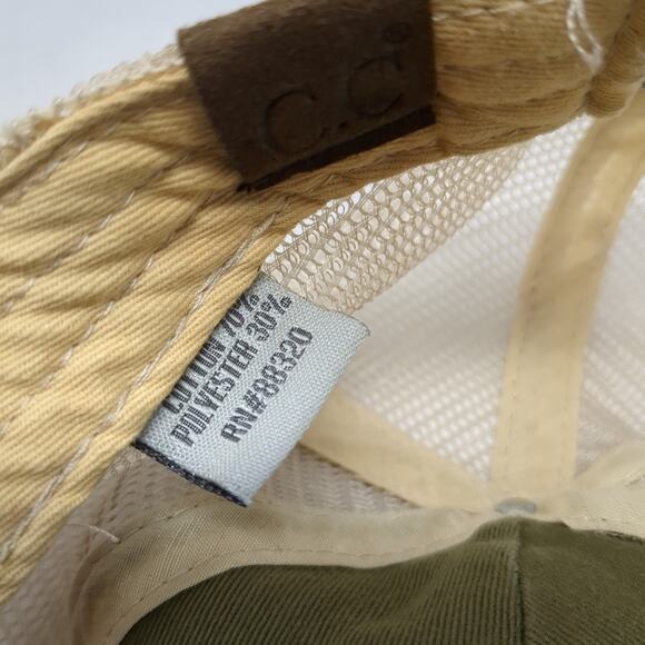 USA Flag Strapback Trucker Hat Multicolor One Size Camo C.C Exclusives - Picture 9 of 9